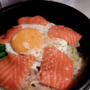 Bibimbap saumons