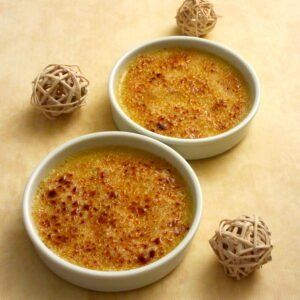 crème brûlée au sésame noir