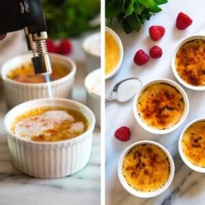 crème brûlée au sésame noir